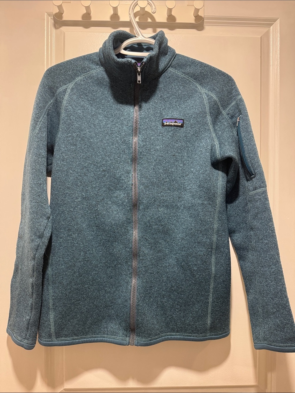 Patagonia Women's Better Sweater Full-Zip Sweater- Teal Blue Medium